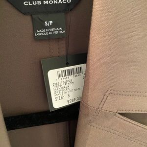 CLUB MONACO NWT Jersey Trench Coat